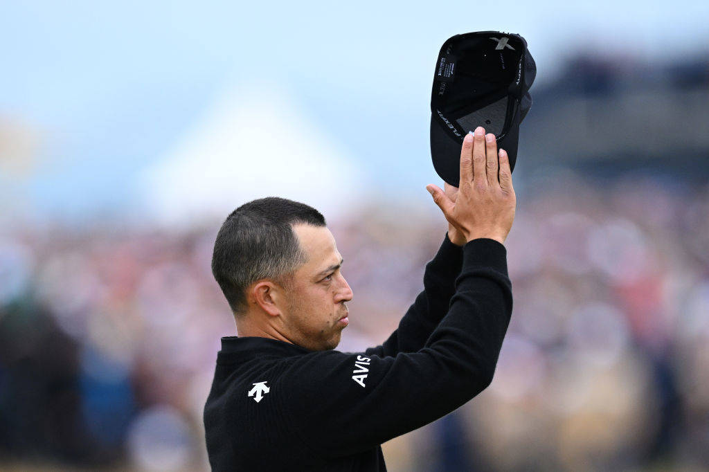 Xander Schauffele on the 18th